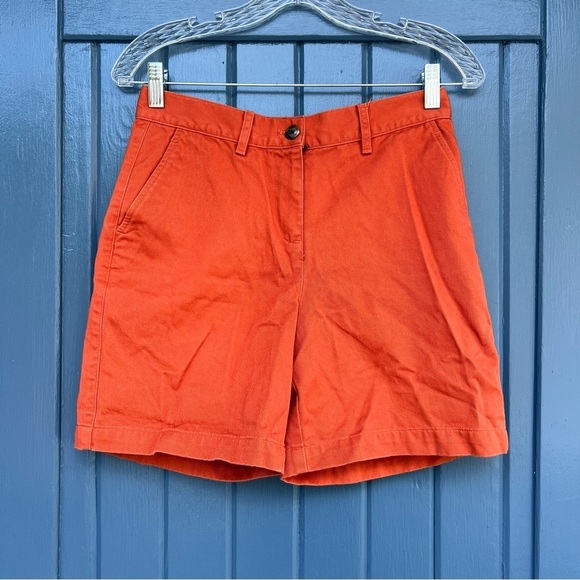 Vintage Lauren Ralph Lauren High Waisted Rust Orange Shorts Women Size 2P - Picture 1 of 7